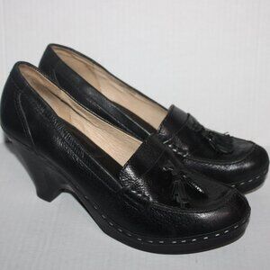 Michael Kors Wedge Loafers with Tassels Black 10M